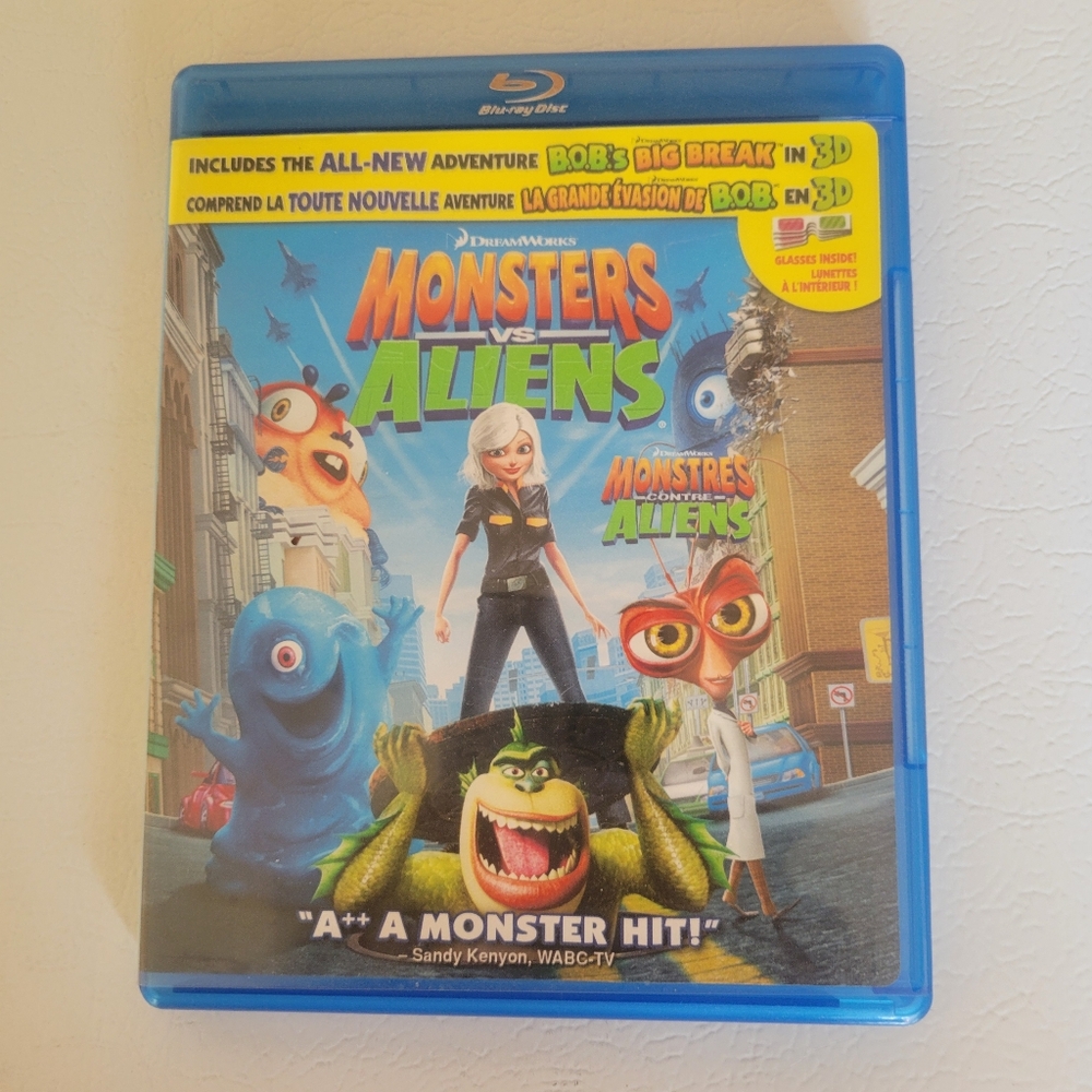 Dreamworks Monsters vs Aliens Blu-Ray